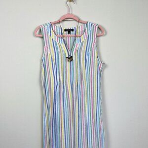 Chadwicks of Boston Rainbow Pintuck dress